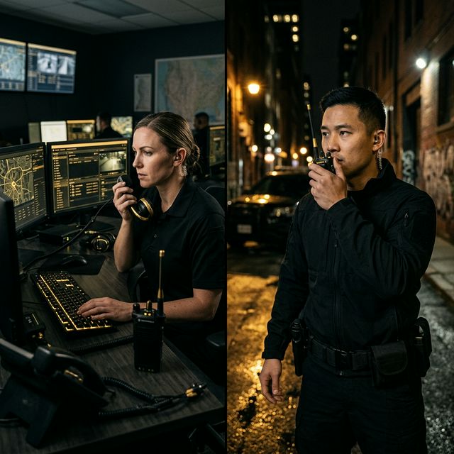 Coordinación policial por radio